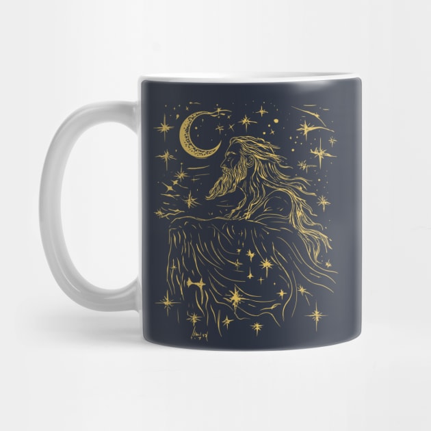 Celestial Zeus Over the Stars – Mythical God of the Heavens by TuncGK